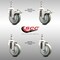 Service Caster 4 Inch 316SS Gray Polyurethane 12mm Threaded Stem Caster Lock Brake, 2PK SCC-SS316TSTTL20S414-PPUB-M1215-2-S2 - alternate 6